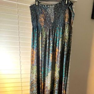 Long Strapless 1X Dress